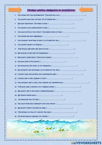 Obligation , Prohibition , Suggestion