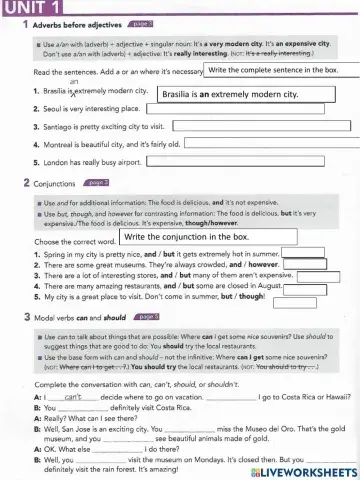Interchange Level 4 Unit 1 It's a really nice city