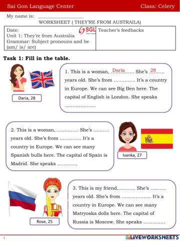 They're from Australia