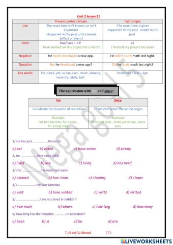 Mega 5 - unit 2 lesson 11