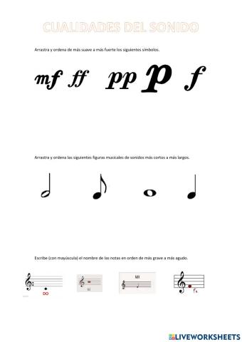 Repaso Cualidades del Sonido