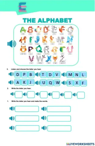 The alphabet