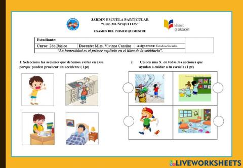 Exámen de estudios sociales