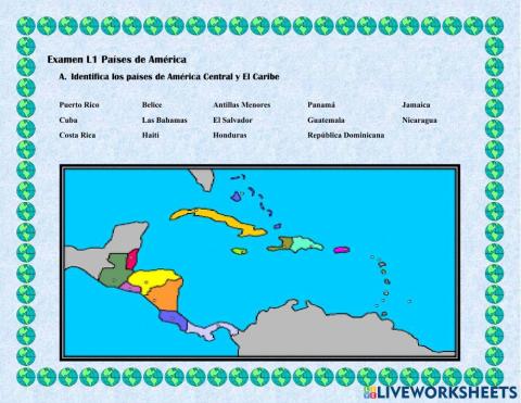 Países de América Central y El Caribe