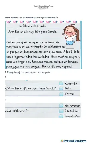 Compresión de lectura