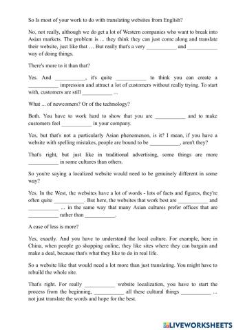 Business English listening