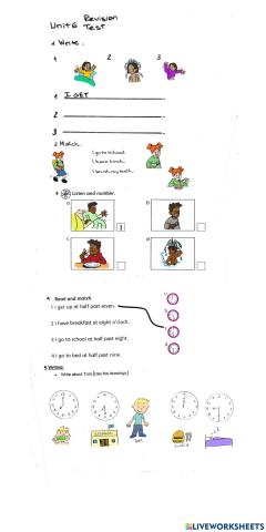 Big Bugs 1 - Revision Test 6