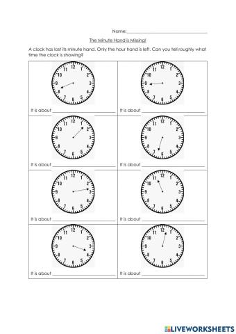 Missing Minute Hand