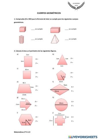 Cuerpos geométricos