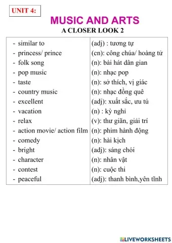 English 7- unit 4- a closer look 2