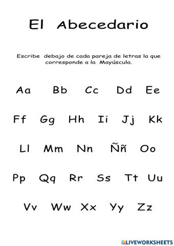 El abecedario