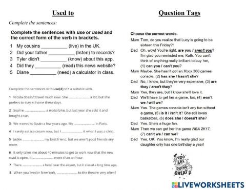 8. Starter Unit. Language Focus.