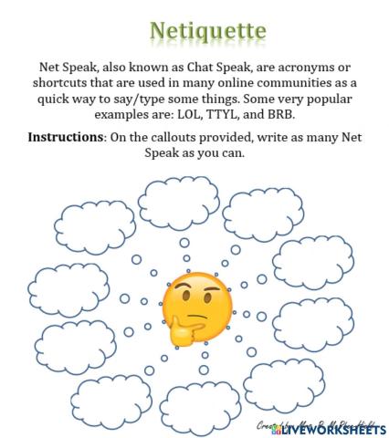 Netiquette - Netspeak