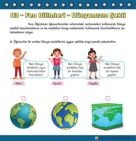03-Fen Bilimleri-Dünyamızın Şekli