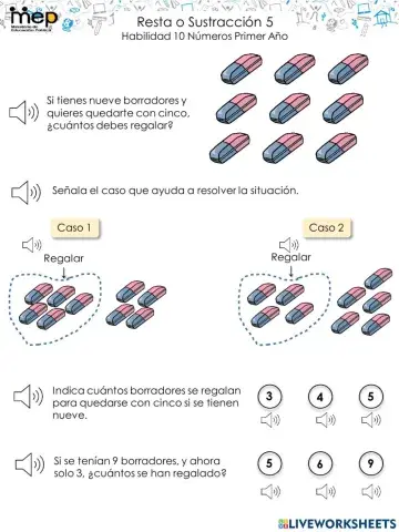 Resta o Sustracción 5