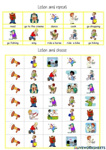 listen and choose free time 2