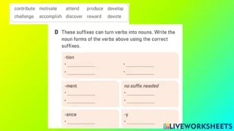 Surpass 3 - Suffixes
