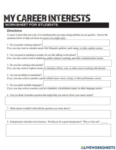 Career interest