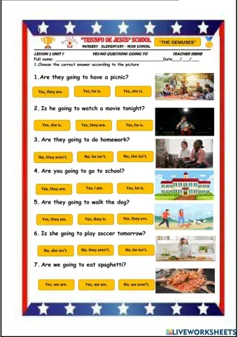 Yes-no questions with be going to