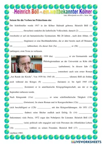 Heinrich Böll im Präteritum