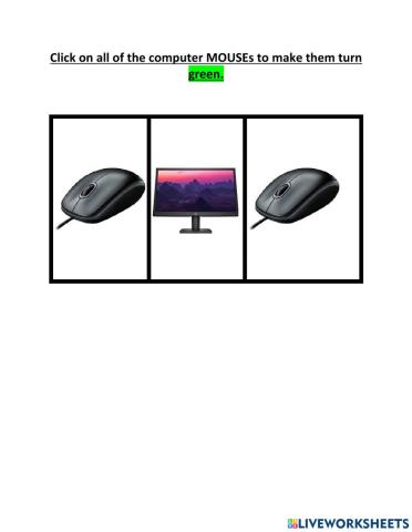 Level 3 cause and effect click on the mouse
