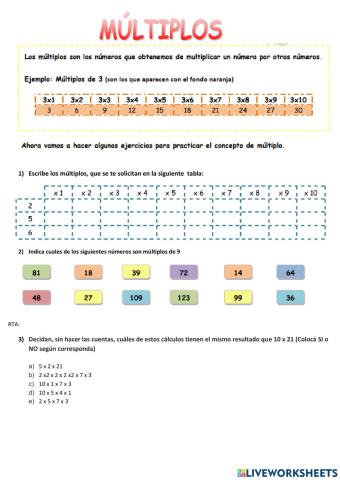 Múltiplos