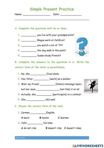 Simple Present Practice