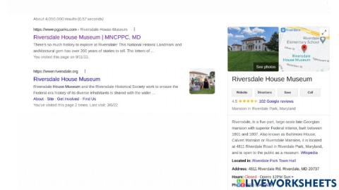 Riversdale House Museum - Google Search