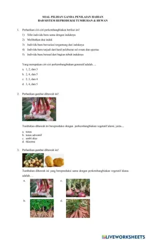 Sistem Reproduksi Pada Tumbuhan dan Hewan