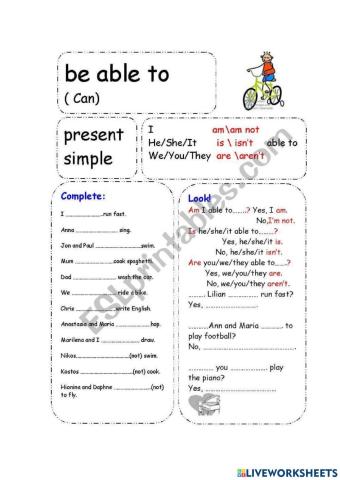 Be able to poresent simple forms