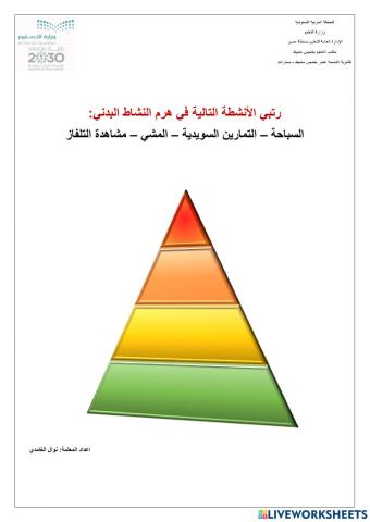 هرم النشاط البدني
