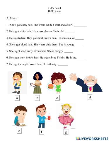 Kid’s box 4 Hello there