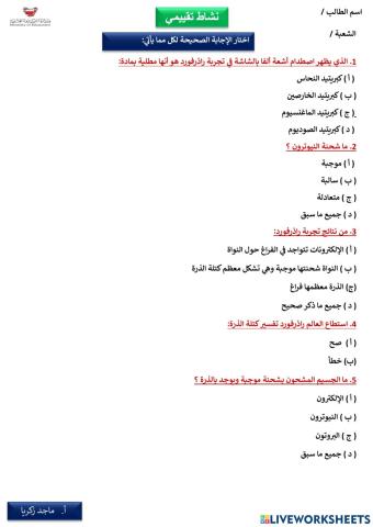 مكونات الذرة