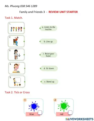 Family and friends 3 - review unit starter