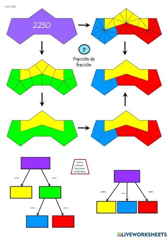Fracciones graficas y cantidades nivel II - 3