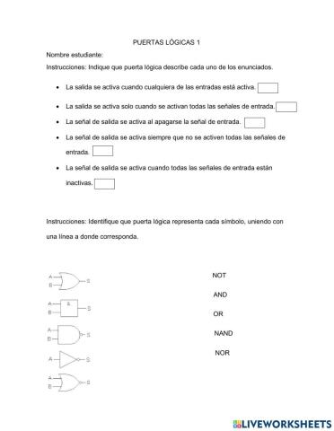Puertas lógicas 1