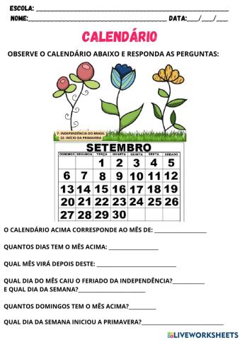 Calendário