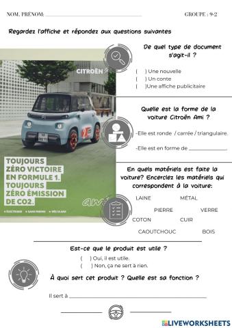 Compréhension écrite