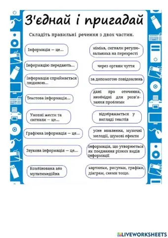 Інформація та повідомлення