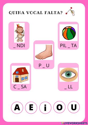 Quina vocal falta?