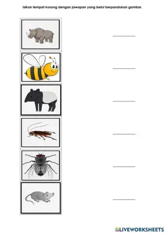 Isikan tempat kosong