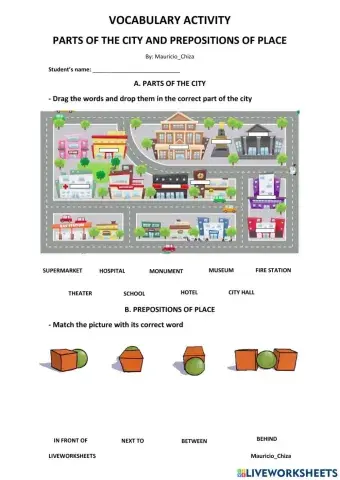 Prepositions of place
