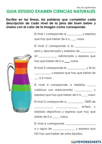 GUIA ESTUDIO EXAMEN CIENCIAS NATURALES septiembre