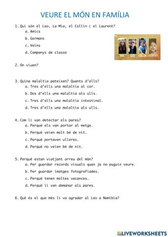 Veure el món en família