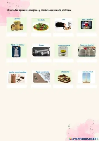 Mezclas homogéneas y heterogéneas