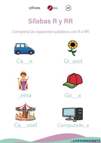 Sílabas R y RR