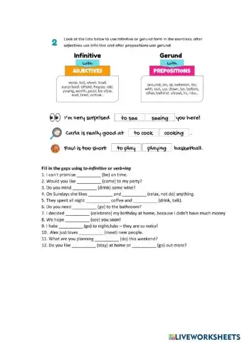 Gerunds and Infintives