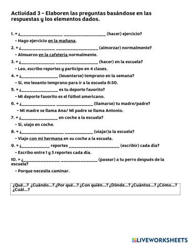 Questions about routines
