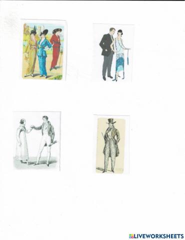 Moda de epocas Ilustracion