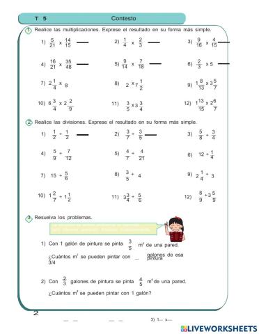 Repaso de fracciones